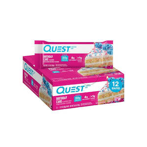 Quest Nutrition Protein Bars - Birthday Cake (12 Pack)