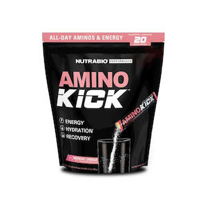 Amino Acids: NutraBio Amino Kick - Raspberry Lemonade (184g)
