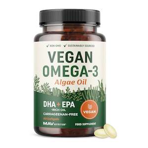 Mav Nutrition Vegan Omega 3 Algae Oil (60 Softgels)