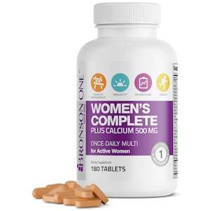 Multivitamins: Bronson One Women’s Complete Multivitamin (180 Tablets)