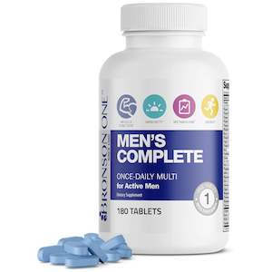 Multivitamins: Bronson One Men’s Complete Multivitamin (180 Tablets)