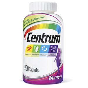 Multivitamins: Centrum Women's Multivitamin / Multimineral (200 Tablets)