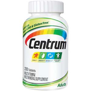 Multivitamins: Centrum Multivitamin / Multimineral (200 Tablets)