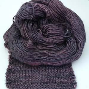 Double knit: Merino/silk DK - Black orchid