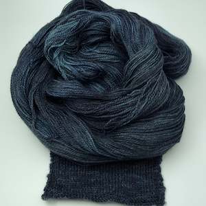 Lace: BFL/Silk Lace - Indigo sea