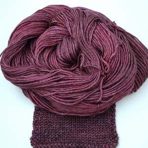 Double Knit: Merino/silk DK - Boysenberry juice