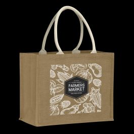 Jute Bags: Torino Starch Jute Tote Bag Dynamic Gift NZ - Promotional Gifts at Factory Direct Prices