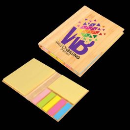 Products: Lumix Bamboo Sticky Notes Dynamic Gift NZ - Promotional Gifts at Factory Direct Prices