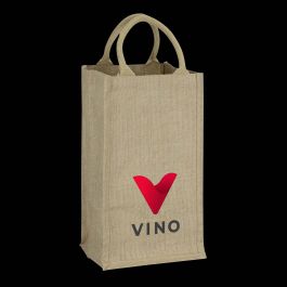 Jute Bags: Jute Four Bottle Wine Carrier Dynamic Gift NZ - Promotional Gifts at Factory Direct Prices