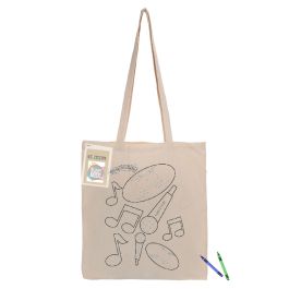 Products: Colouring Long Handle Calico Shopper