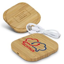 Products: Vita Bamboo Wireless Charger - Square