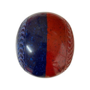 Bowls: Taylor SR Redline Lawn Bowls - 'SPLIT' - Crescent Grip - Dark Blue/Red Maroon