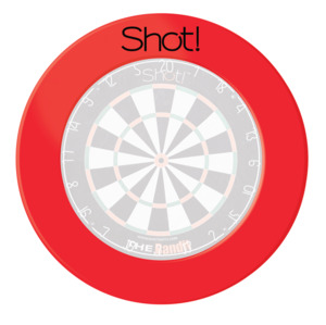 Accessories: Shot 1 Piece Dartboard Surround - Red