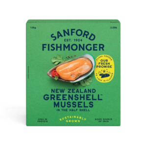 Christmas: Half Shell Mussels Green Lip 800g