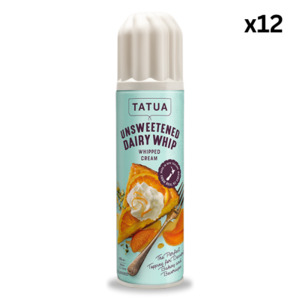 Tatua: Tatua Whipped Cream (Can/ Unsweetened) 500g x 12