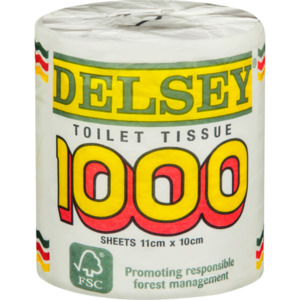 Toiletries 1: DELSEY TOILET TISSUE 1000S x 24
