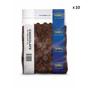 Trumps - Dark Chocolate Buttons 10 x 1kg CTN