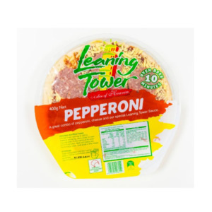 Meals Snacks: Leaning Tower Pizza Pepperoni 400g