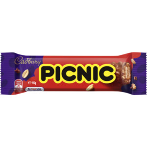 Confectioneries: CAD CHOC PICNIC MED 46GM
