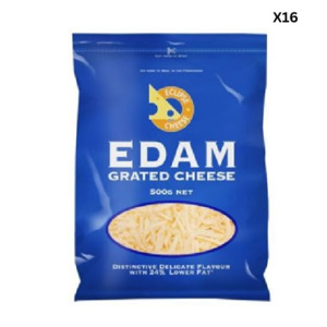 Cheese 1: Edam Grated Cheese 500gm x 16