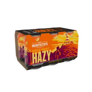 Alcohol 1: Monteith's Gold Dust Hazy 6 x 330ml 5% (6 pack)