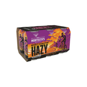 Monteith's West Coast Hazy 330ml x (6 pack) 5.5%