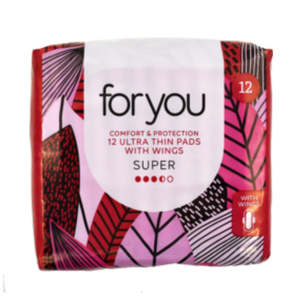Pharmacy Essentials 1: Community Co. For You Ultra Thin Pads Super 12s