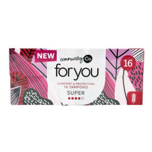Pharmacy Essentials 1: Community Co For You Tampon Super 16s
