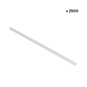 Kitchen Bathroom: Envirochoice - White Regular Paper Straws - 2500 x 200mm CTN