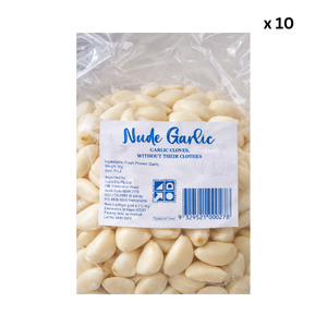 Fresh Vegetables: SH - Fresh Peeled Garlic - (Nude Garlic) -10 x 1KG Ctn