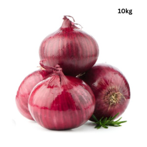 Fresh Vegetables: Red Onion x 10kg-bags