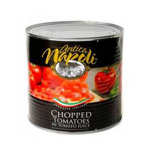 Tinned Vegetables Beans: Antica Napoli Chopped Tomato in Tomato Juice 2.5kg