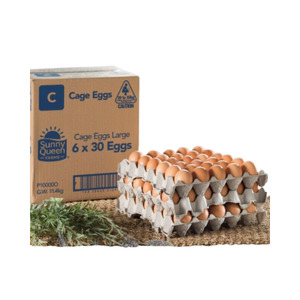 Sunny Queen - Eggs Large -(30 Eggs Per/ Tray) x 6 Ctn