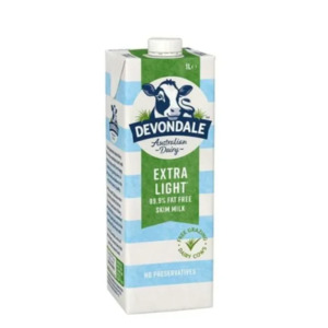 Devondale UHT Extra Light Milk 1L