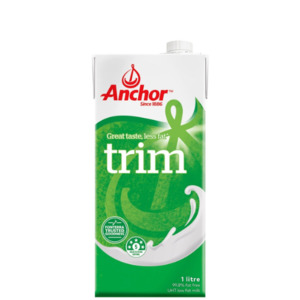 Milk 1: ANCHOR UHT MILK TRIM 1L