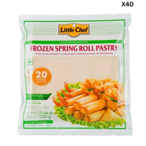 Little Chef Spring Roll Pastry 330g x 40