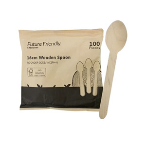 Kitchen Bathroom: Wooden Spoon (Pack 100) x 20 CTN