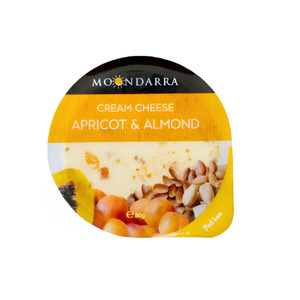 Moondarra Cream Cheese Apricot/Almond 80g x 10 CTN