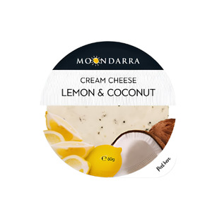 Cheese 1: Moondarra Lemon Coconut 80g x 10 CTN