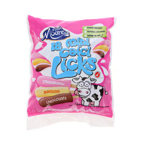 Much Moore - Mini Calci Licks Strawberry, Banana, Chocolate Milk Ice Blocks 180 &hellip;