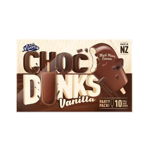 Much Moore - Choc Dunks (Vanilla) Ice Cream 10 Pack (74ml) Each