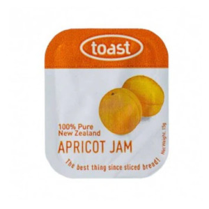 Breakfast Cereals: Toast Portioned Apricot Jam 288 x 18g