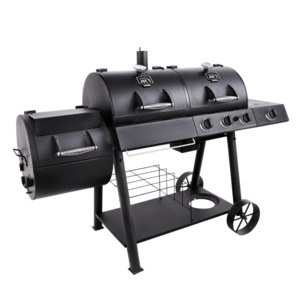 All: Oklahoma Joe’s® Longhorn Combo Charcoal/Gas Smoker & Grill - Hall of Flame