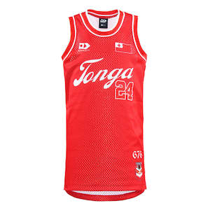 Singlet: 2024 Tonga Rugby League Junior Basketball Singlet