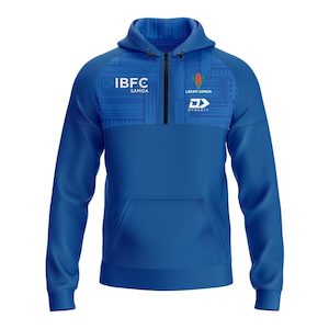 Samoarugby: 2025 Lakapi Samoa Mens Qtr Zip Hoodie - Blue
