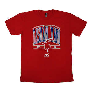 Sale: 2022 Tasman Mako Mens Graphic Tee - Red