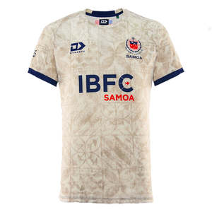 Toa Samoa Rugby League: 2025 Toa Samoa Mens Training Tee - Beige