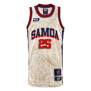2025 Toa Samoa Junior Basketball Singlet - Beige