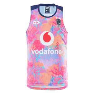 2025 Fiji Bati Mens Training Singlet - Coral