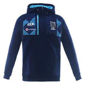 2025 Fiji Bati Mens Qtr Zip Hoodie - Navy